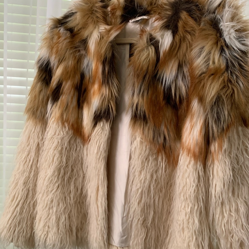 Faux Fur Multicolor Jacket